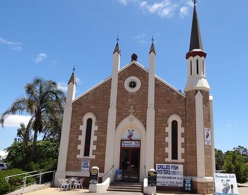 Former Congregational Church in Port Pirie. Now a Barnacle Bill restaurant. opened in 1879.