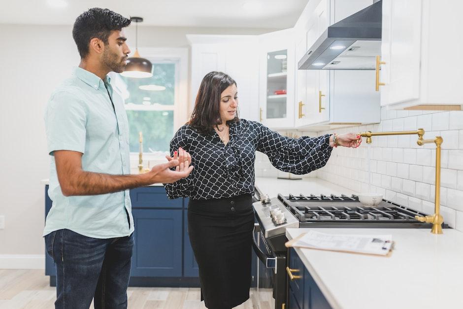 A Real Estate Agent Giving a House Tour