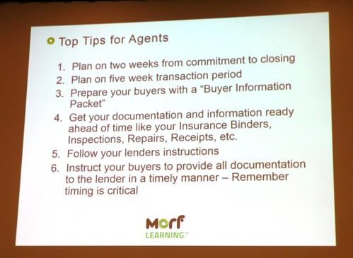 Top tips for real estate agents